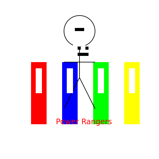 Power Rangers with a Human Team - DrawGPT