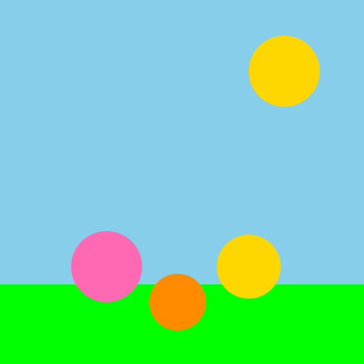 Happy Girl with Beautiful Flowers - DrawGPT