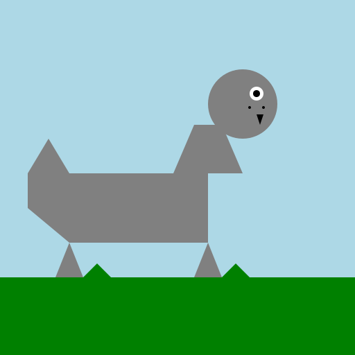 Brontosaurus lifting with knees - DrawGPT