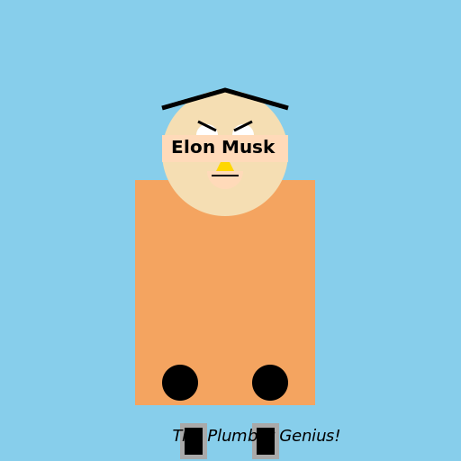 Elon Musk as a Plumber Minecraft Character - DrawGPT