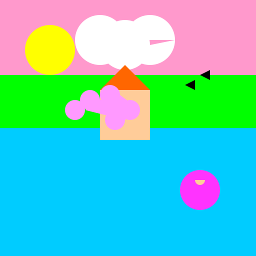 Peaceful Pink Explosion - DrawGPT