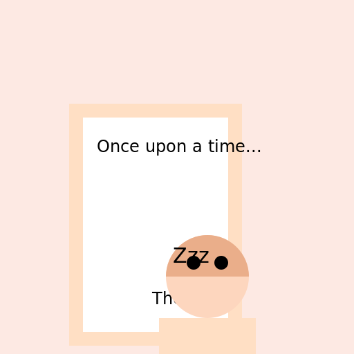 Little Girl Reading and Sleeping - DrawGPT