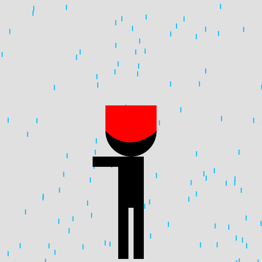 Man Under Rain - DrawGPT