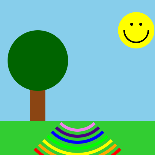 Rainbow at the Park 🌈🌄 - DrawGPT