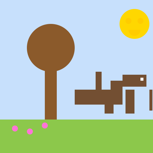 Horse Under the Tree - DrawGPT