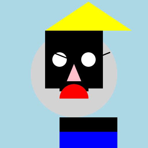 Professor with a Unique Hat - DrawGPT