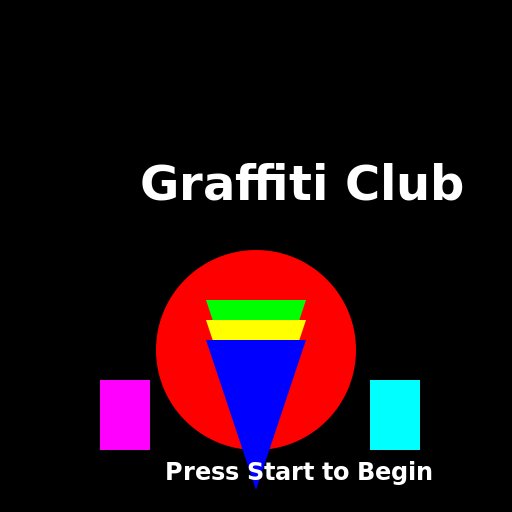 Welcome Screen for Graffiti Club - DrawGPT