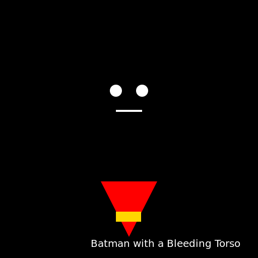 Batman with a Bleeding Torso - DrawGPT