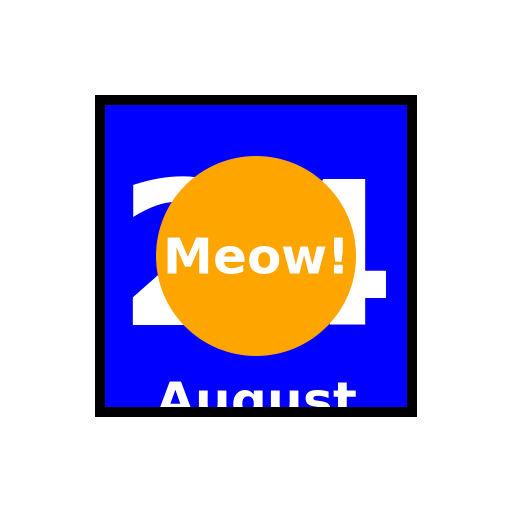 24 August Calendar Icon - DrawGPT