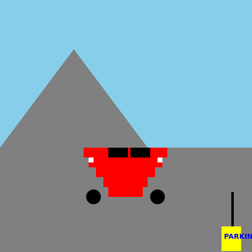 Subaru BRZ Parking in the Mountains - DrawGPT