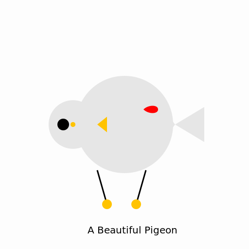 Beautiful Pigeon in Expressionism Style - DrawGPT