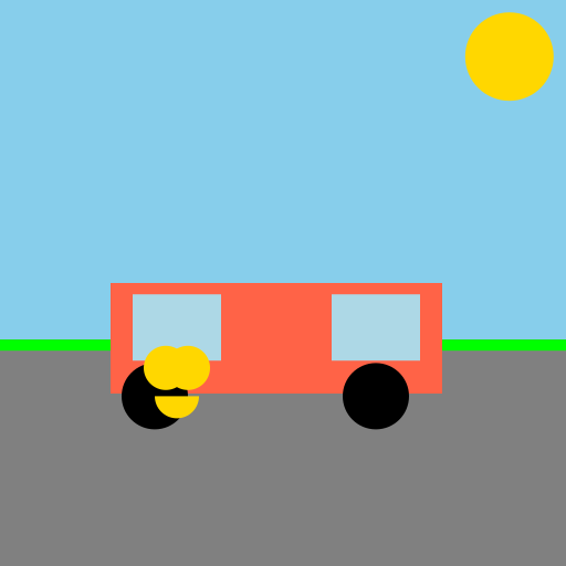 Cat Driving Car - DrawGPT