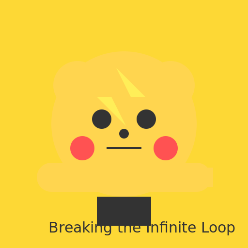 Pikachu Breaking the Infinite Loop - DrawGPT