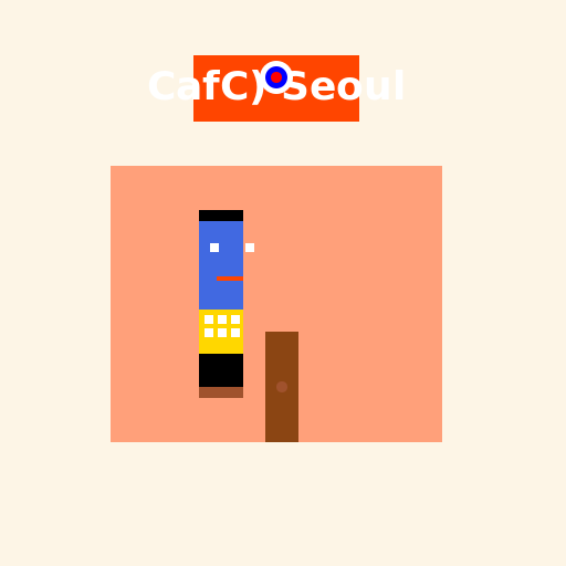 Foreigner's Café Adventure in Seoul - DrawGPT