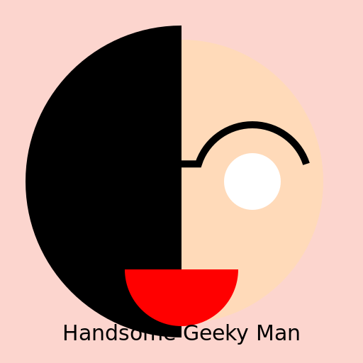 Handsome Geeky Man - DrawGPT