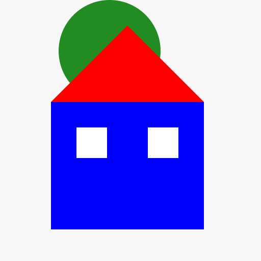 Chinese Style House with a Tree - DrawGPT