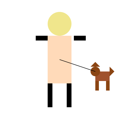 The Man Walking His Dog - DrawGPT
