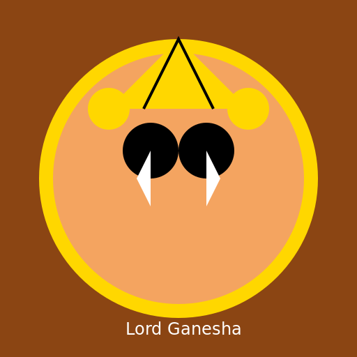 Lord Ganesha on Wooden MDF Board - DrawGPT