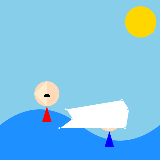 Blond Male Swimmers After Training - DrawGPT