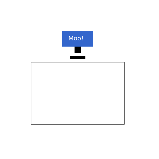 Cow with a Bag - DrawGPT