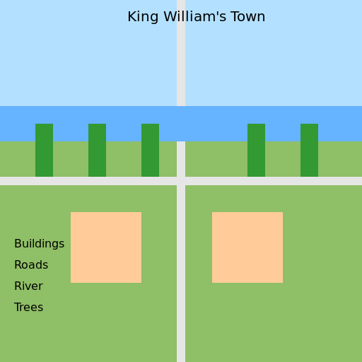 Map of King William's Town - DrawGPT