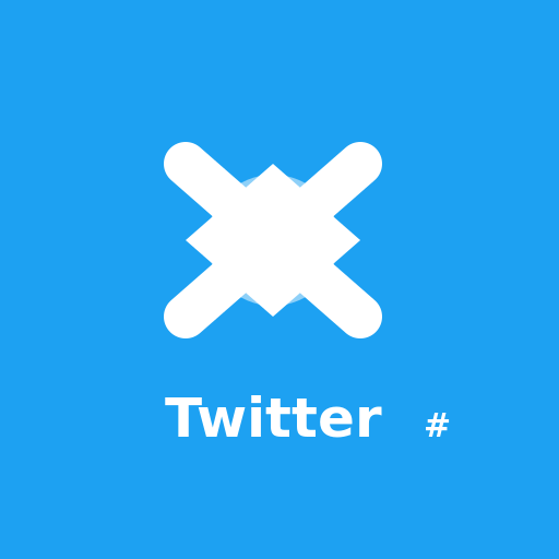Twitter Sign with Letter X - DrawGPT
