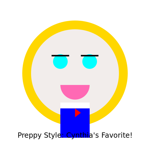 Cynthia's Preppy Style - DrawGPT