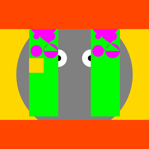 Elephant, Futuristic Giraffe Hippies - DrawGPT