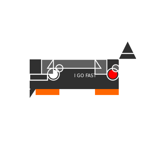 Supra Car with Orange Tire and Titanium Body - DrawGPT