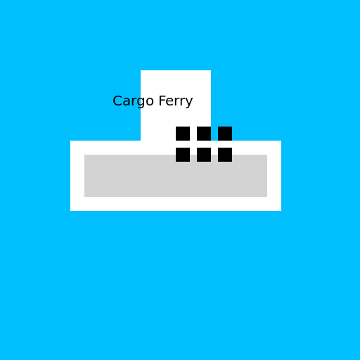 Cargo Ferry: Ready for Loading! - DrawGPT