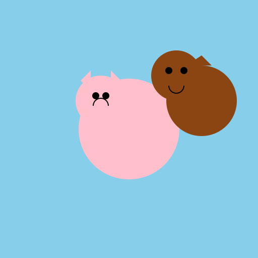 Cat Fighting a Dog - DrawGPT