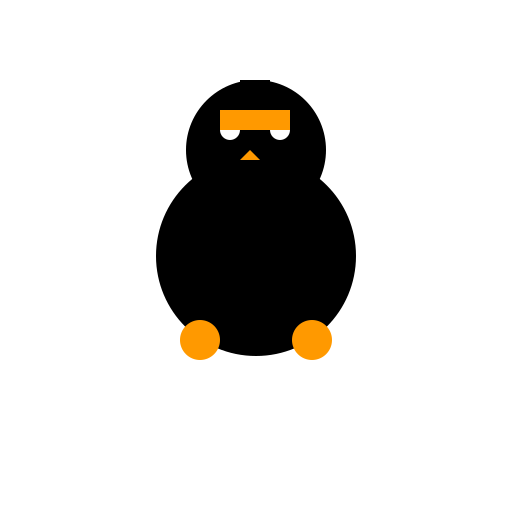 Pinguino de Papua vestido con snorkel animado - DrawGPT
