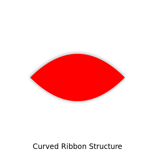 Curved Ribbon Structure - DrawGPT