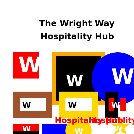 Drawing 10 Company Logos for The Wright Way Hospitality Hub - DrawGPT