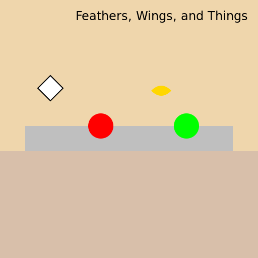 Gc feathers wings and things in the kitchen - DrawGPT