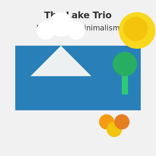 The Lake Trio's Minimalist Musings - DrawGPT