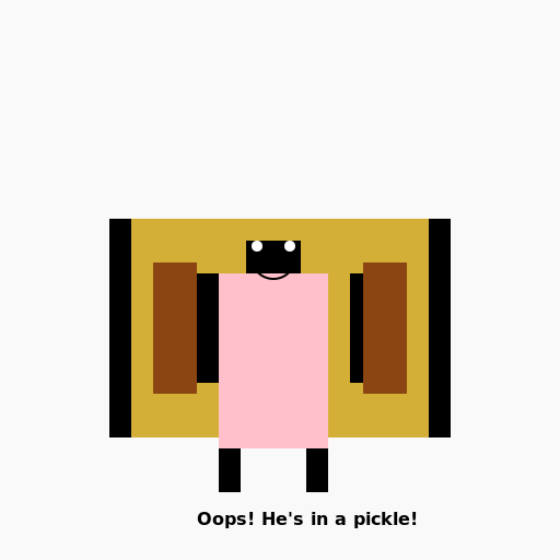 Man Sitting in a Sandwich Press - DrawGPT