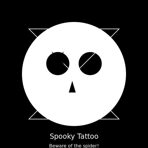 Spooky Tattoo Design - DrawGPT