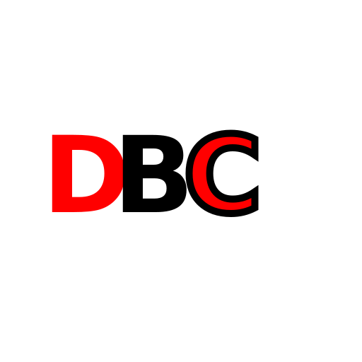 DBC connected in a modern font - DrawGPT