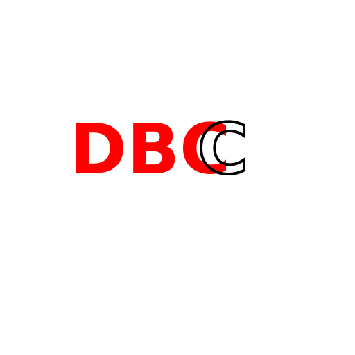 DBC Connected in Modern Font - DrawGPT
