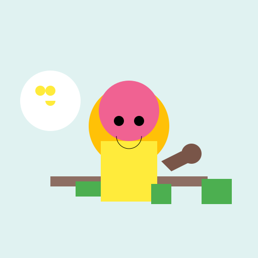 A Happy Kid with Nutritious Food on the Table - DrawGPT