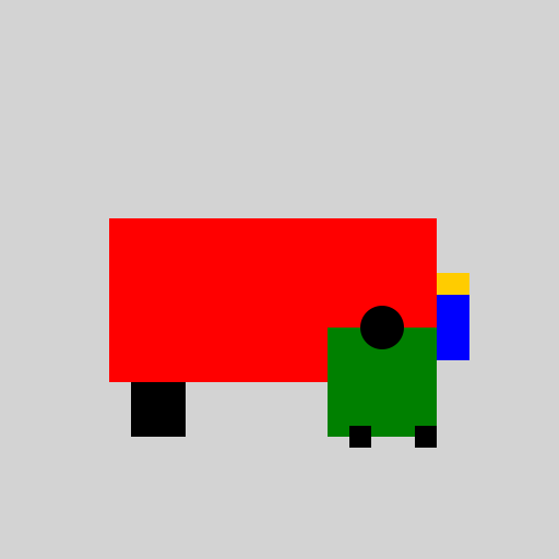 Lorry Unloading with Forklift and a Pedestrian - DrawGPT