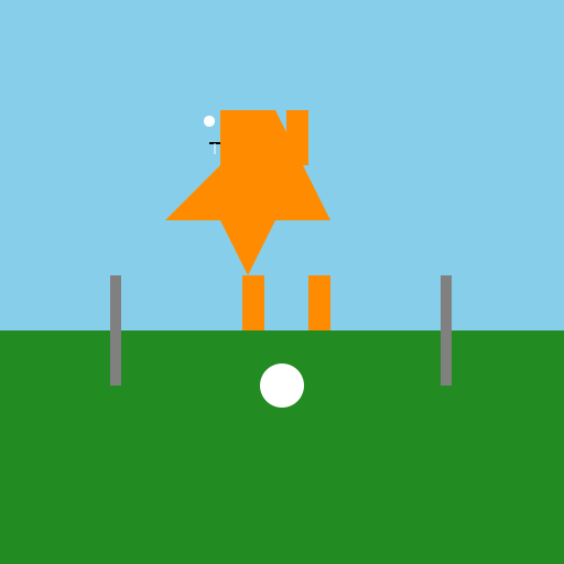 Tyrannosaurus rex playing football - DrawGPT