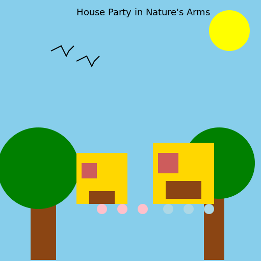 House Party in Nature's Arms - DrawGPT