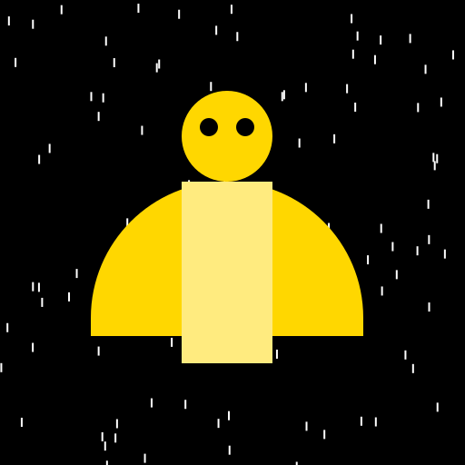 Beautiful Asian Woman in a Yellow Skirt with Umbrella in the Rain - DrawGPT