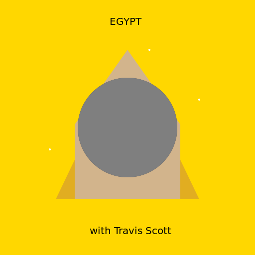 Egypt with Travis Scott falling down a black hole - DrawGPT