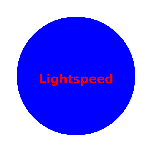 Blue Circle with Lightspeed - DrawGPT
