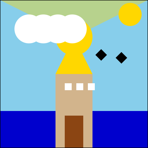 West Coast Lighthouse - DrawGPT