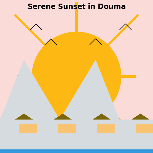 Serene Sunset in Douma - DrawGPT