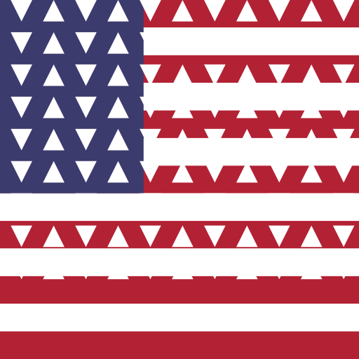 American Flag with Stars - DrawGPT